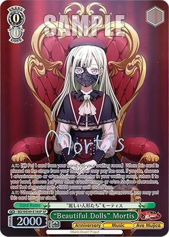 "Beautiful Dolls" Mortis (SP) BanG Dream! 10th Anniversary! Premium Booster Special Rare Weiss Schwarz card — value and price