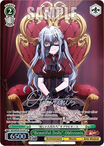 "Beautiful Dolls" Oblivionis (SP) BanG Dream! 10th Anniversary! Premium Booster Special Rare Weiss Schwarz card — value and price