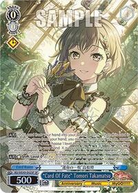 "Card Of Fate" Tomori Takamatsu (SP) - Weiss Schwarz BanG Dream! 10th Anniversary! Premium Booster trading card