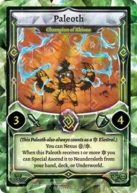 Paleoth - Champion of Khione - Elestrals Organized Play Series 5 trading card