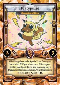 Platypulse - Champion of Hera - Elestrals Organized Play Series 5 trading card
