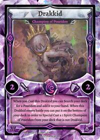Drakkid - Champion of Poseidon - Elestrals Organized Play Series 5 trading card