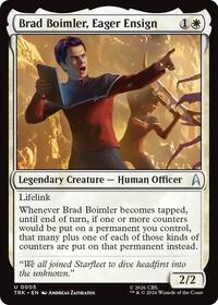 Brad Boimler, Eager Ensign - Magic: The Gathering Star Trek trading card