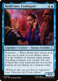Hoshi Sato, Exolinguist - Magic: The Gathering Star Trek trading card