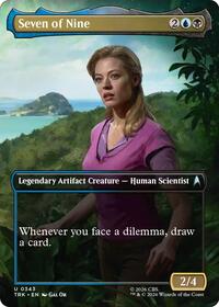 Seven of Nine (Borderless) - Magic: The Gathering Star Trek trading card