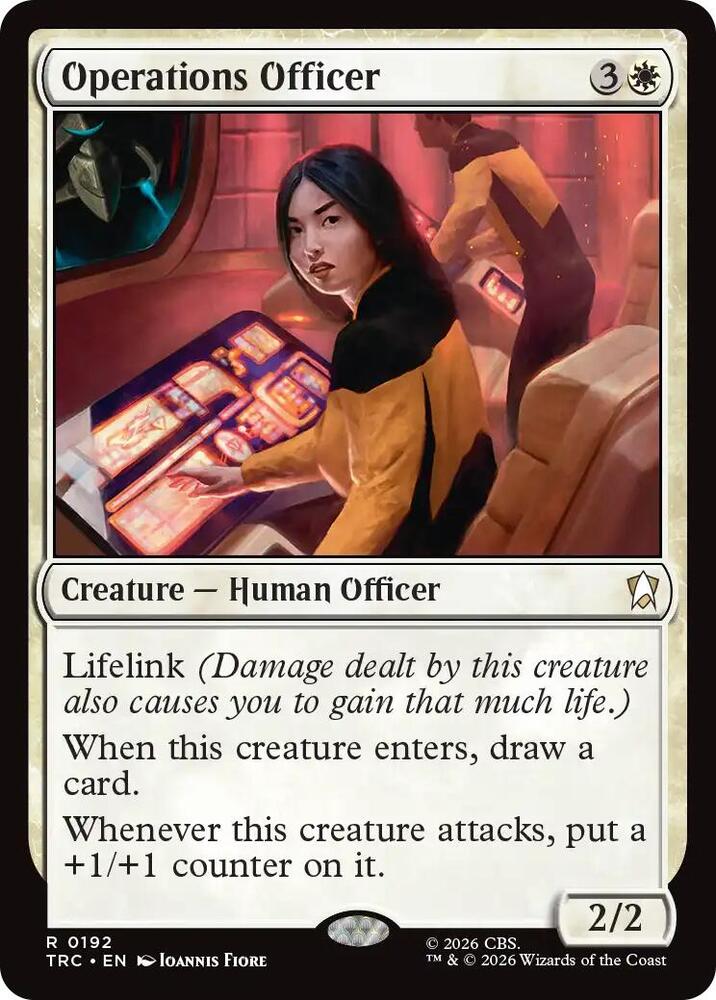 Operations Officer 192 card