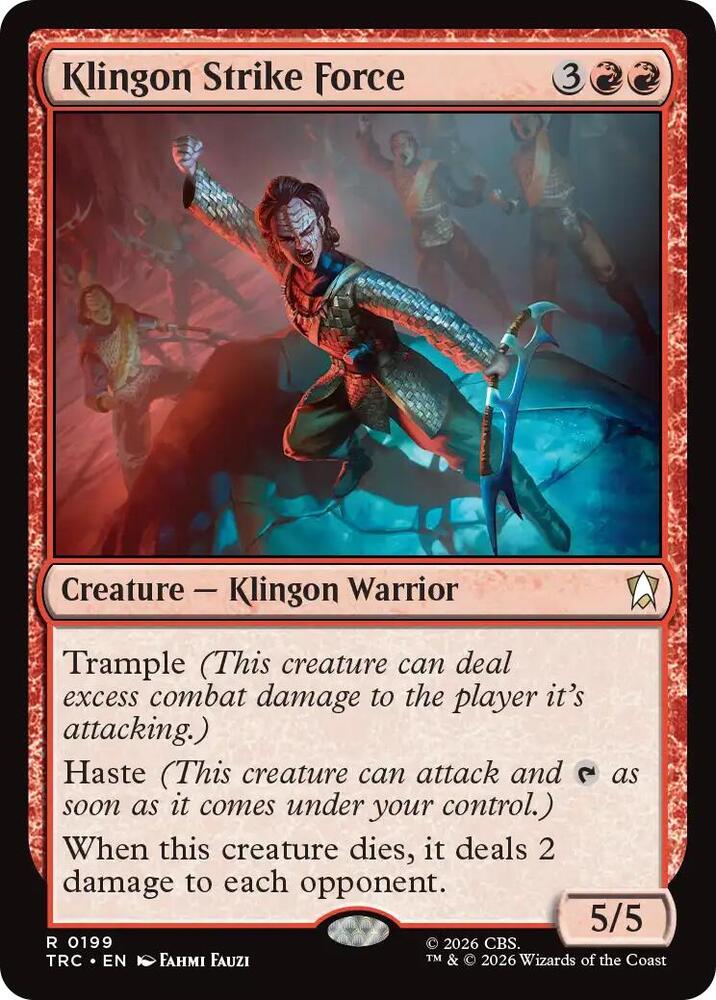 Klingon Strike Force 199 card