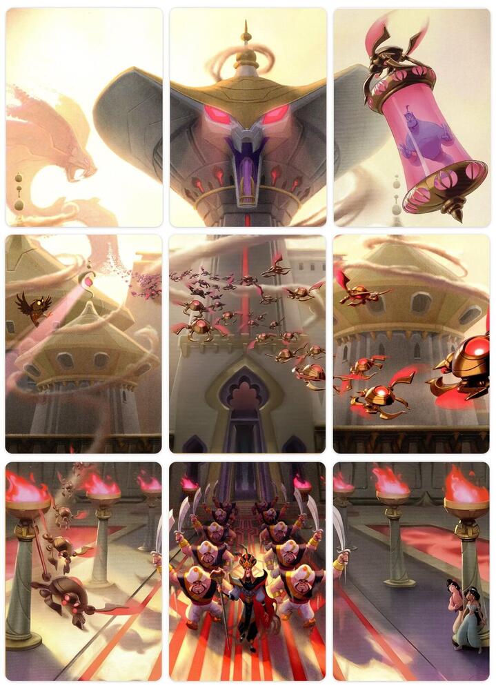 lorcana reign of jafar puzzle cards Free Shipping! Ravensburger Disney Palace Heist Board Game with Oversized Jafar Card and Playmat Steal Back the Crown Having reforged the broken Hexwell Crown Disney Lorcana TCG: Reign of