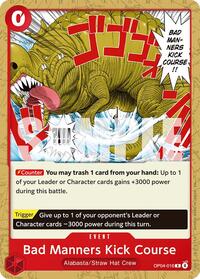 Bad Manners Kick Course - One Piece Card Game Starter Deck 31: RED Monkey.D.Luffy trading card