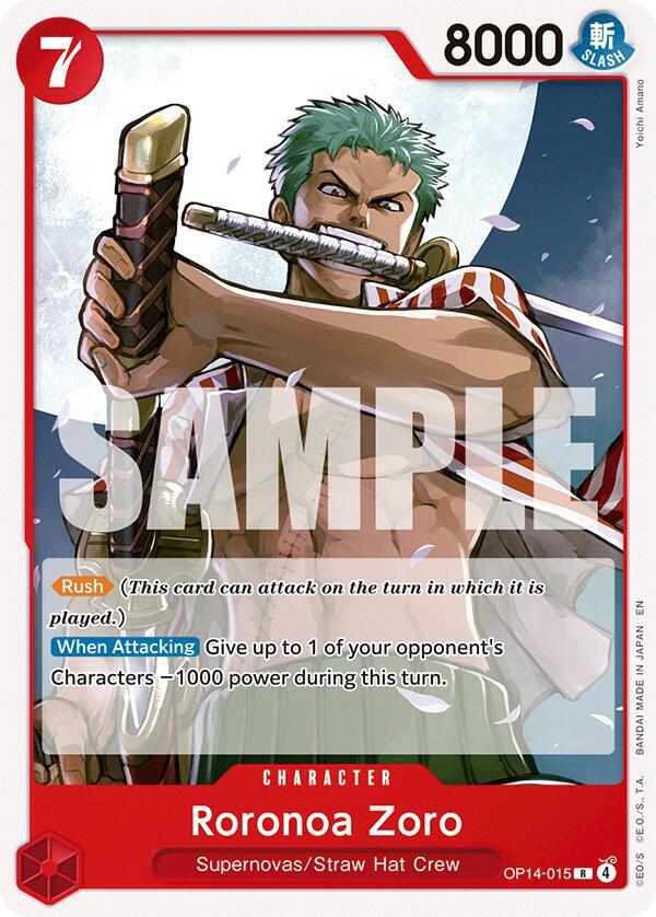 Roronoa Zoro OP14-015 card