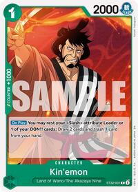 Kin'emon - One Piece Card Game Starter Deck 32: GREEN Roronoa Zoro trading card