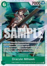 Dracule Mihawk - One Piece Card Game Starter Deck 32: GREEN Roronoa Zoro trading card