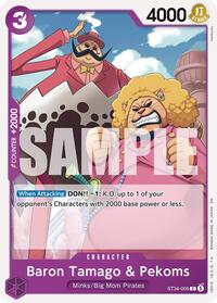 Baron Tamago & Pekoms - One Piece Card Game Starter Deck 34: PURPLE Charlotte Katakuri trading card