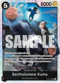 Bartholomew Kuma - One Piece Card Game Starter Deck 35: RED/BLACK Sabo trading card
