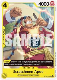 Scratchmen Apoo - One Piece Card Game Starter Deck 36: YELLOW Eustass"Captain"Kid trading card