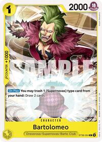 Bartolomeo - One Piece Card Game Starter Deck 36: YELLOW Eustass"Captain"Kid trading card