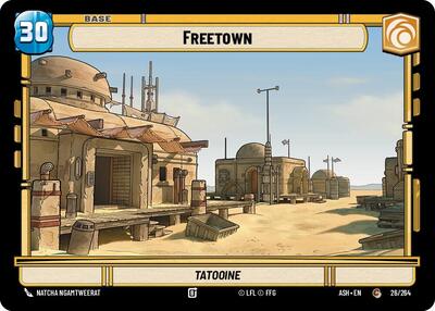 Freetown // Shield Ashes of the Empire Common Star Wars Unlimited card — value and price