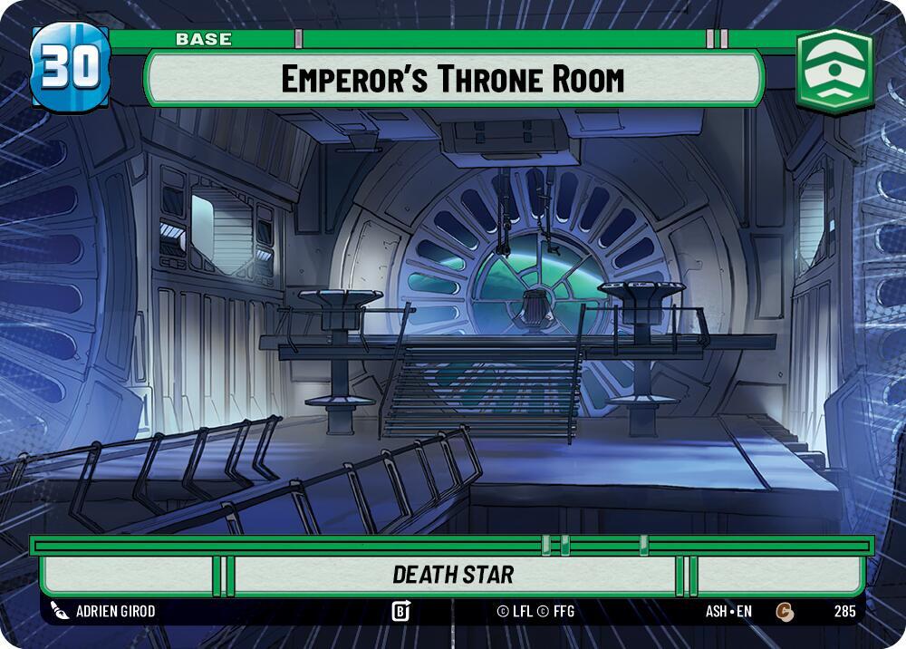 Emperor's Throne Room // Mandalorian (Hyperspace), Ashes of the Empire card number 285