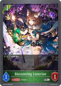 Blossoming Lunerian - Shadowverse: Evolve BP18: Neometropolis trading card