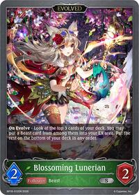 Blossoming Lunerian (Evolved) - Shadowverse: Evolve BP18: Neometropolis trading card