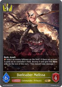 Darksaber Melissa - Shadowverse: Evolve BP18: Neometropolis trading card