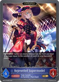 Bejeweled Supermodel (Evolved) - Shadowverse: Evolve BP18: Neometropolis trading card