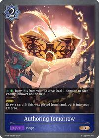 Authoring Tomorrow - Shadowverse: Evolve BP18: Neometropolis trading card