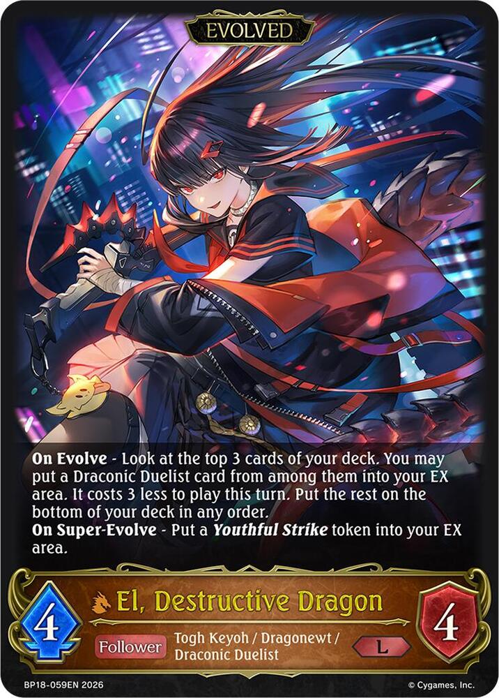 El, Destructive Dragon (Evolved)