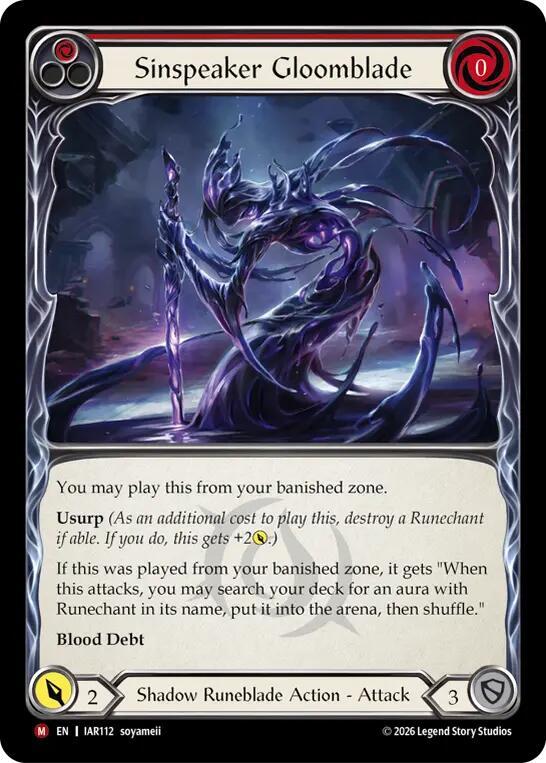 Sinspeaker Gloomblade (Red)