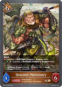 Draconic Mercenary - Shadowverse: Evolve BP18: Neometropolis trading card