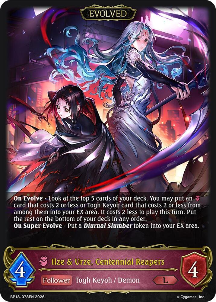 Ilze & Urze, Centennial Reapers (Evolved)