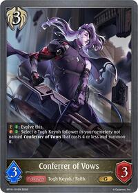 Conferrer of Vows - Shadowverse: Evolve BP18: Neometropolis trading card