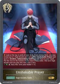 Unshakable Prayer - Shadowverse Evolve BP18: Neometropolis trading card