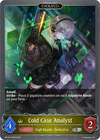 Cold Case Analyst (Evolved) - P13EN (Foil) - Shadowverse: Evolve BP18: Neometropolis trading card