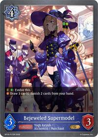 Bejeweled Supermodel - P17EN (Foil) - Shadowverse: Evolve BP18: Neometropolis trading card