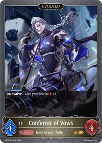 Conferrer of Vows (Evolved) - P42EN (Foil) - Shadowverse: Evolve BP18: Neometropolis trading card