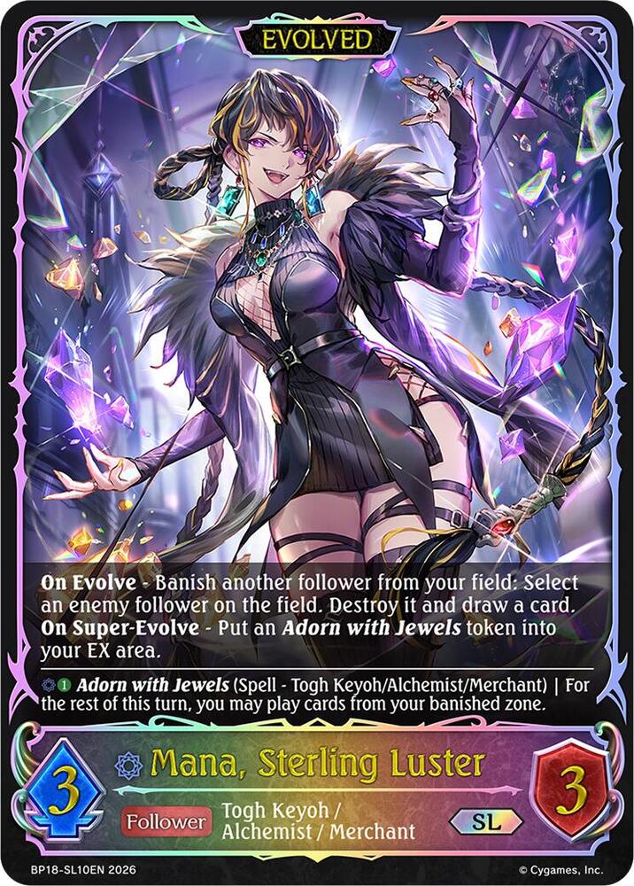 Mana, Sterling Luster (Evolved) (SL) - BP18: Neometropolis