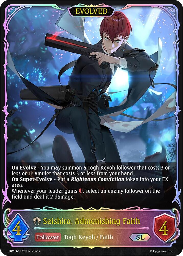 Seishiro, Admonishing Faith (Evolved) (SL)