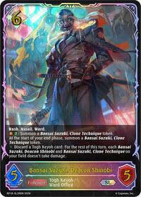 Bansai Suzuki, Deacon Shinobi (SL) - Shadowverse: Evolve BP18: Neometropolis trading card