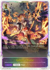 Ginger's Curse (SL) - Shadowverse Evolve BP18: Neometropolis trading card