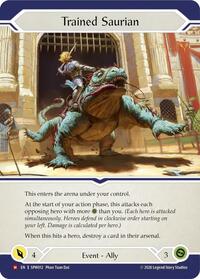 Trained Saurian