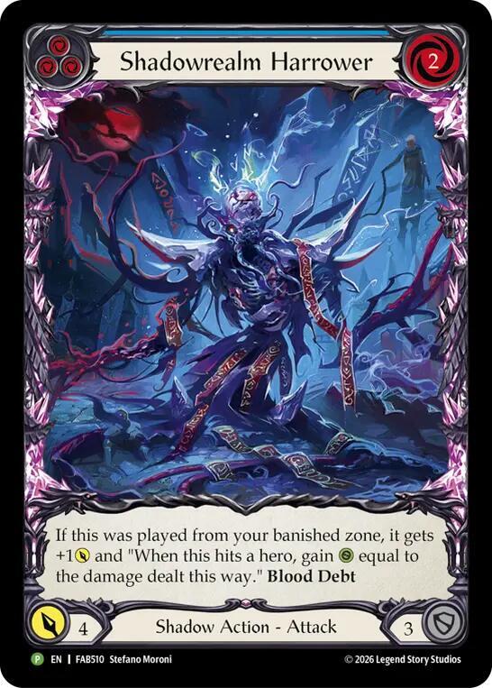 Shadowrealm Harrower (Blue) - FAB510 FAB510/1230 (PR) — Flesh and Blood: Promo Cards
