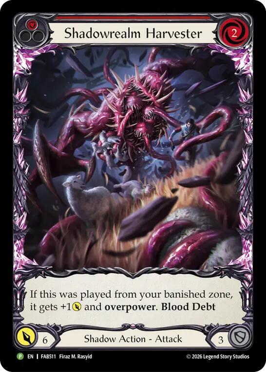 Shadowrealm Harvester (Red) - FAB511 FAB511/1230 (PR) — Flesh and Blood: Promo Cards