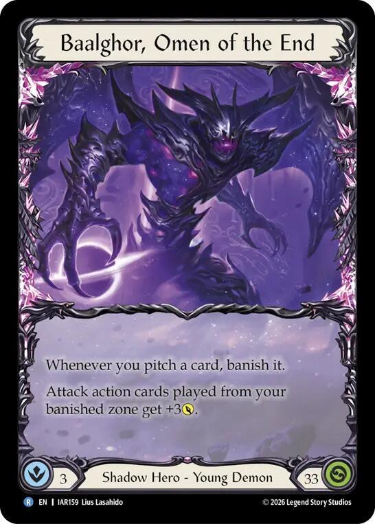Baalghor, Omen of the End IAR159/5 — Usurp the Shadow Throne Pre-release Cards