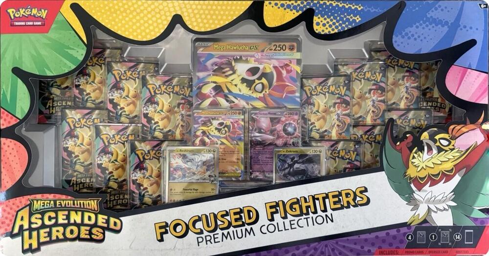 Ascended Heroes Focused Fighters Premium Collection (Sam's Club