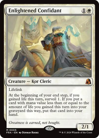 Enlightened Confidant from FRA #5, Magic: The Gathering card