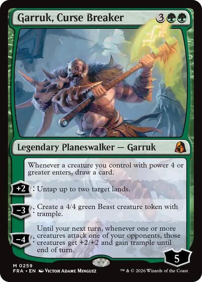 Garruk, Curse Breaker from FRA #259, Magic: The Gathering card