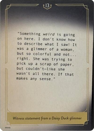 Whispers in the Well Case File Cards 13 of 18