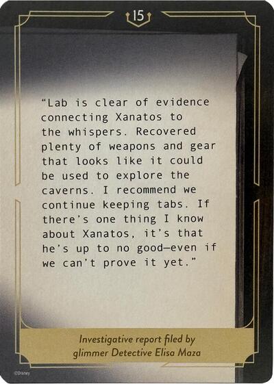 Whispers in the Well Case File Cards 15 of 18
