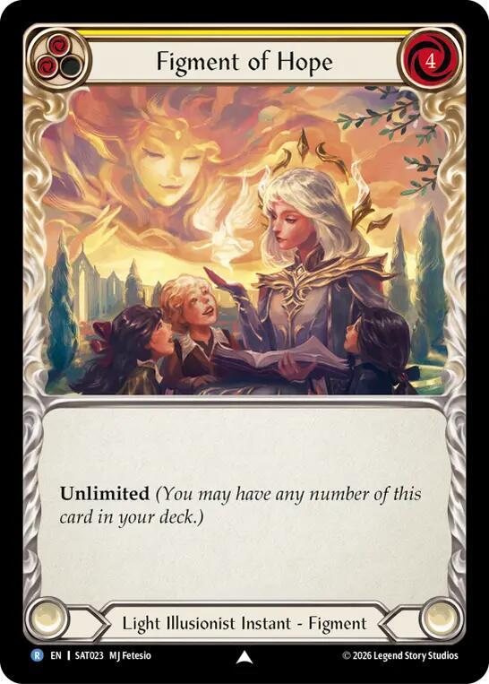 Figment of Hope (Yellow) // Suraya, Archangel of Endless Hope SAT023 card